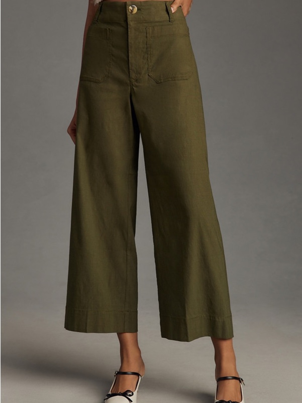 Maeve Colette cropped Wide Leg Pants - Picture 3 of 7